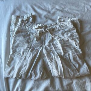 Jolt linen style ankle crop tapered pant 00